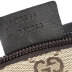 Gucci Waist Pouch Dark Brown Beige GG Canvas — view 5