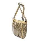 Gucci Abbey Shoulder Bag Gold Crystal Canvas — view 2