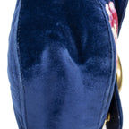 Gucci Medium GG Marmont Flap Royal Blue Embroidery Canvas — view 7