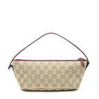 Gucci Pouch Beige Fuchsia GG Canvas — view 5