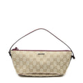 Gucci Pouch Beige Fuchsia GG Canvas