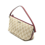 Gucci Pouch Beige Fuchsia GG Canvas — view 2