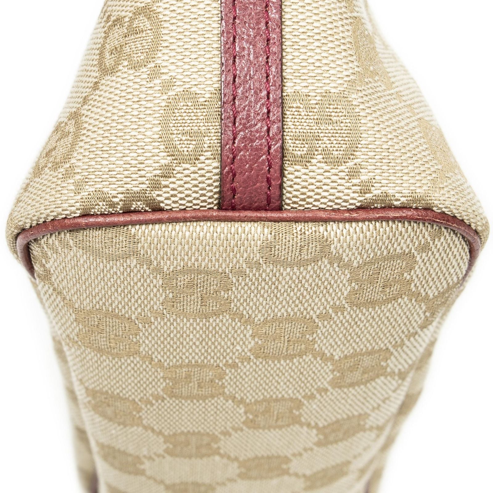 Gucci Pouch Beige Fuchsia GG Canvas — view 8