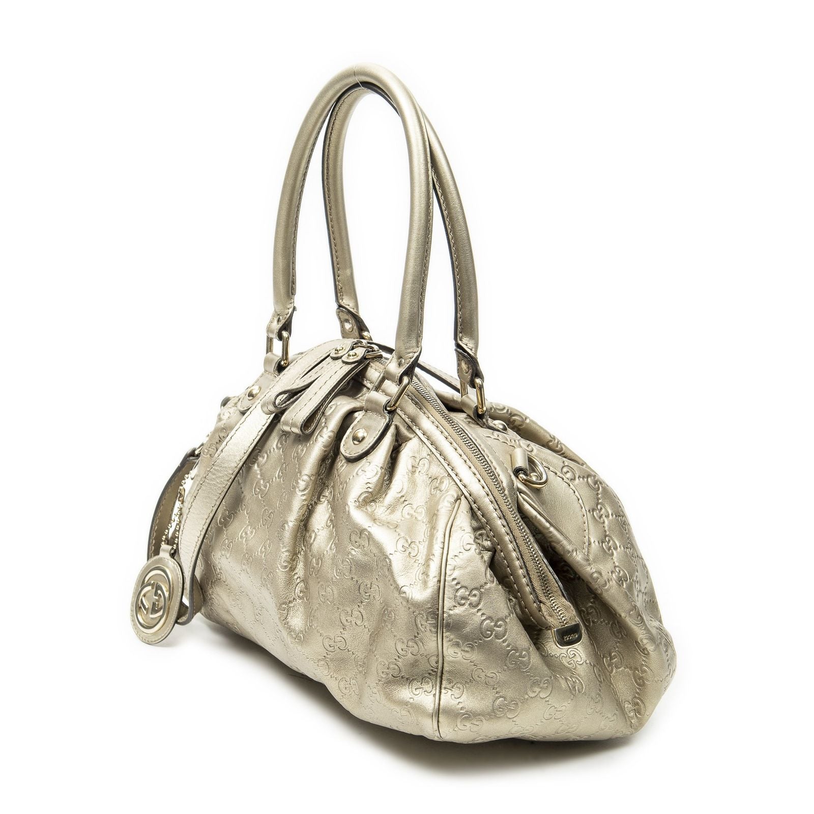 Gucci Ski Boston Gold Guccissima Messenger — view 2