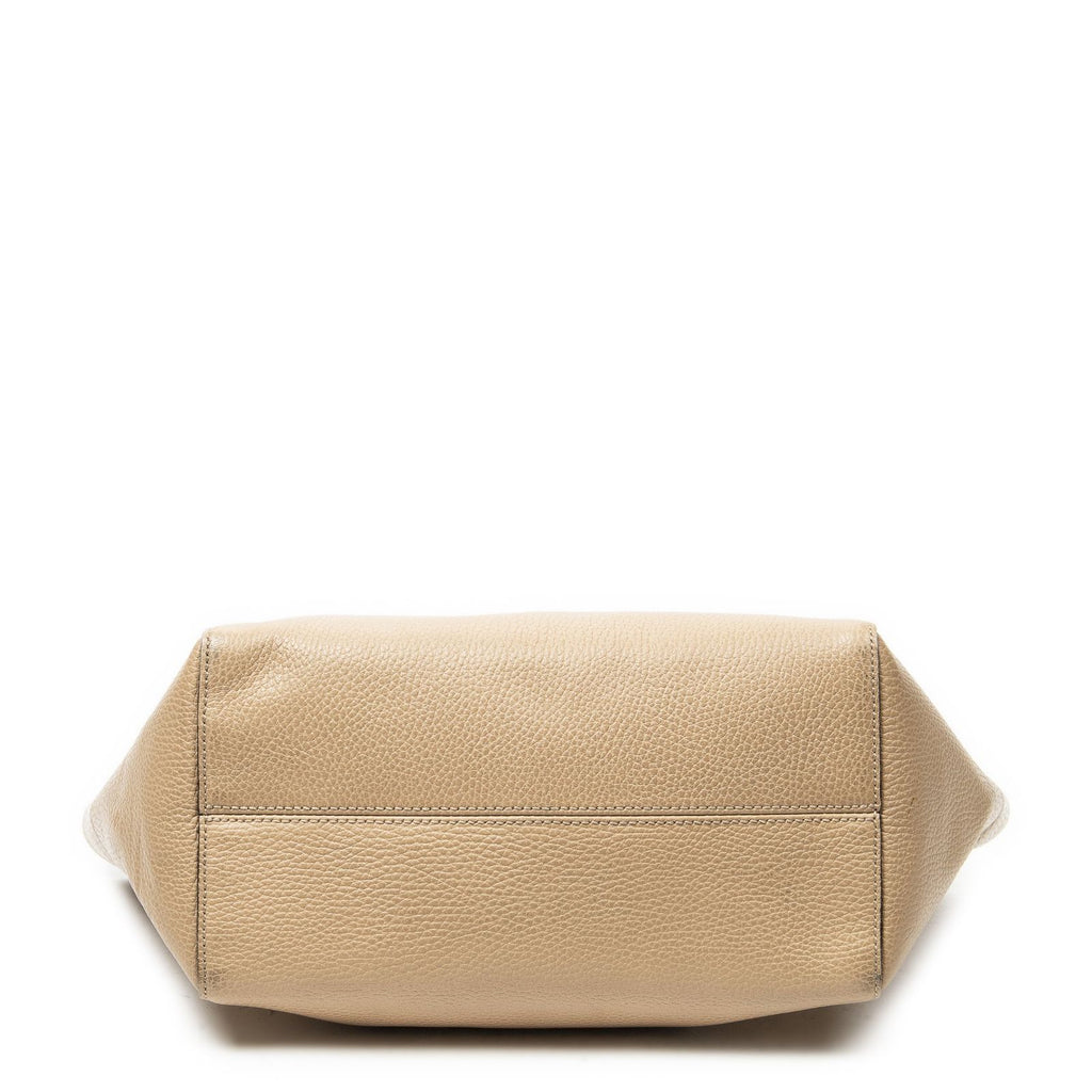Gucci Small Swing Tote Beige Light Blue Grain Calf Skin Leather — view 6