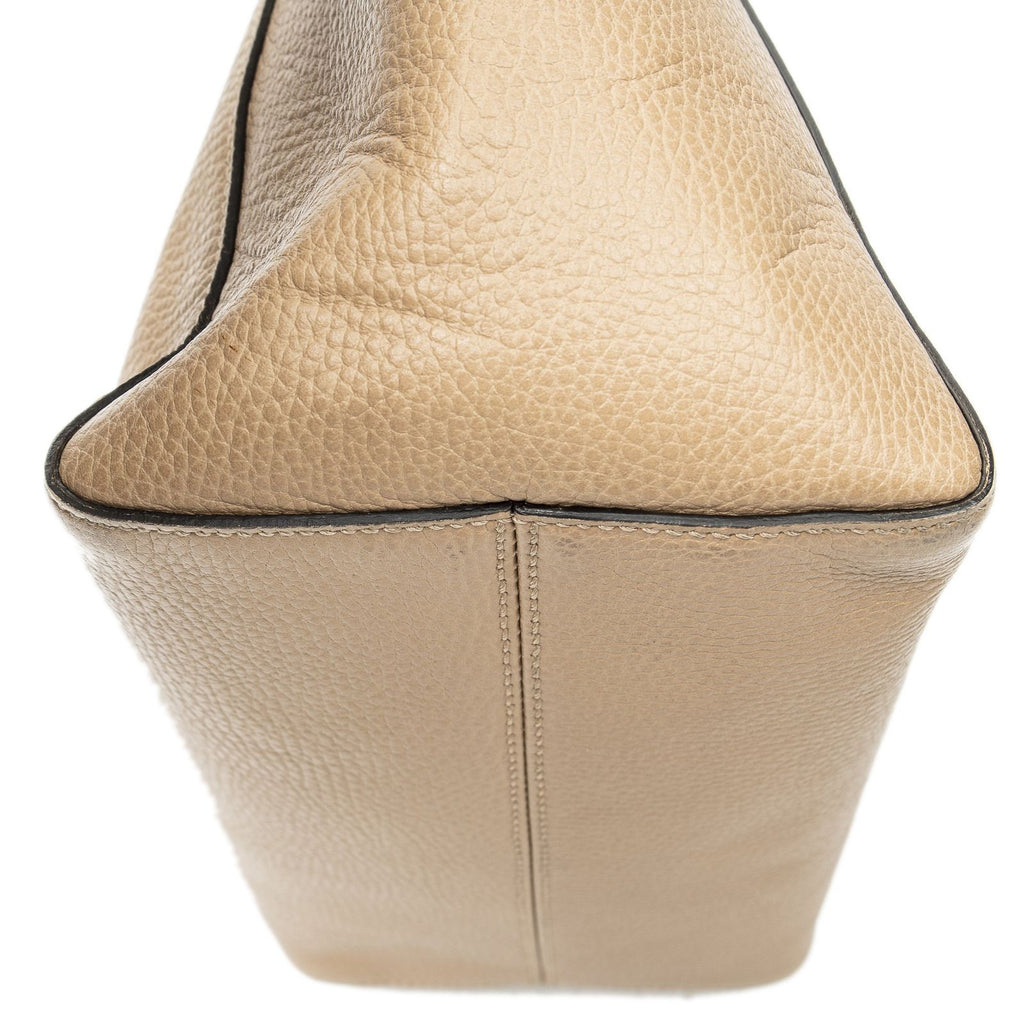Gucci Small Swing Tote Beige Light Blue Grain Calf Skin Leather — view 7