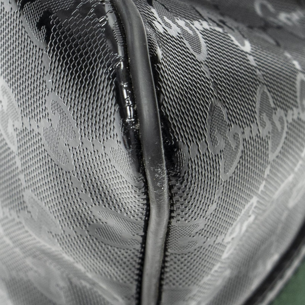 Gucci Web Media Messenger Black Guccissima Imprint Canvas — view 7