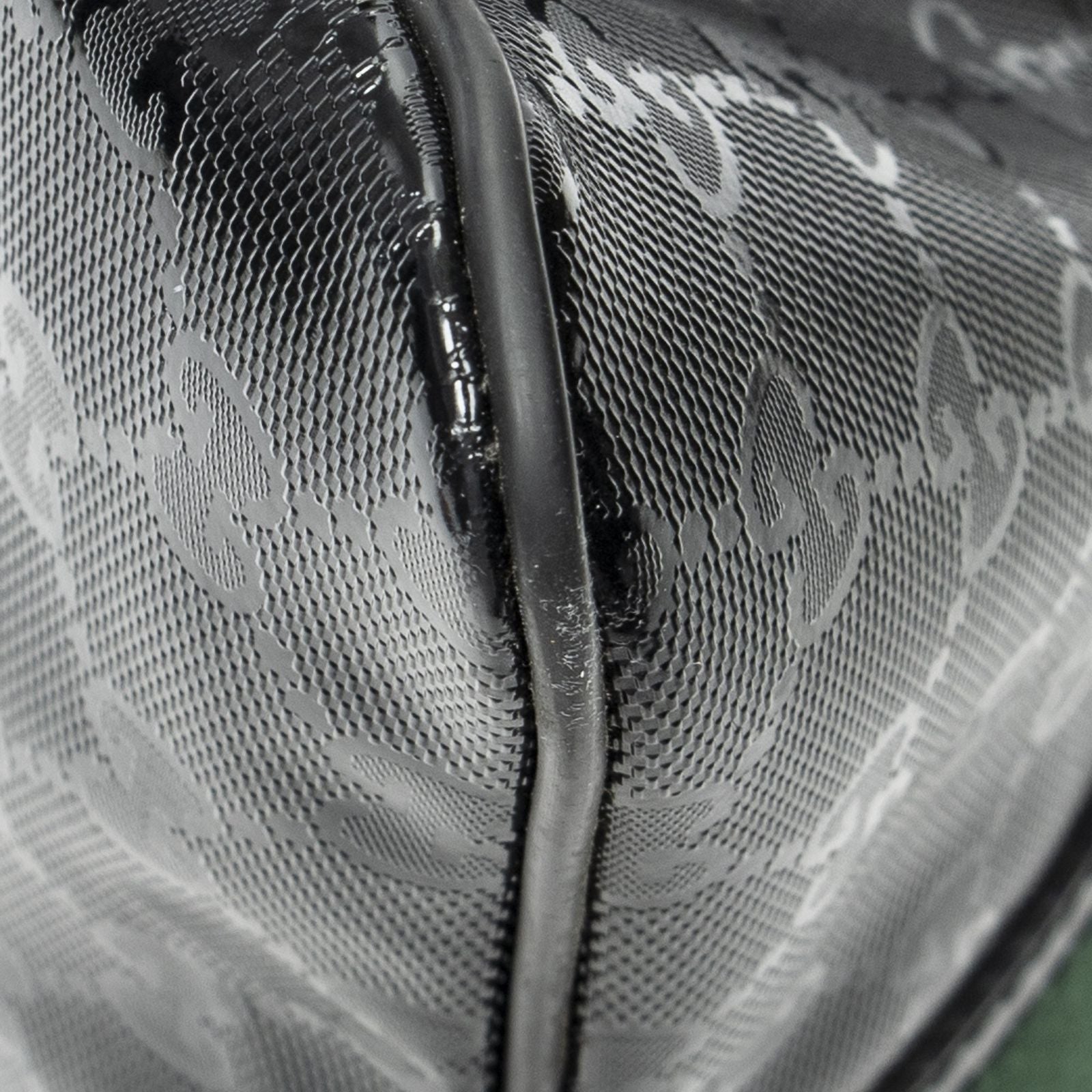 Gucci Web Media Messenger Black Guccissima Imprint Canvas — view 7