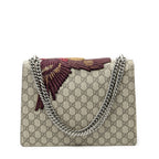 Gucci Tiger Dionysus Chain Crossbody Beige Purple Embroidery Supreme Canvas — view 5