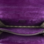 Gucci Tiger Dionysus Chain Crossbody Beige Purple Embroidery Supreme Canvas — view 9