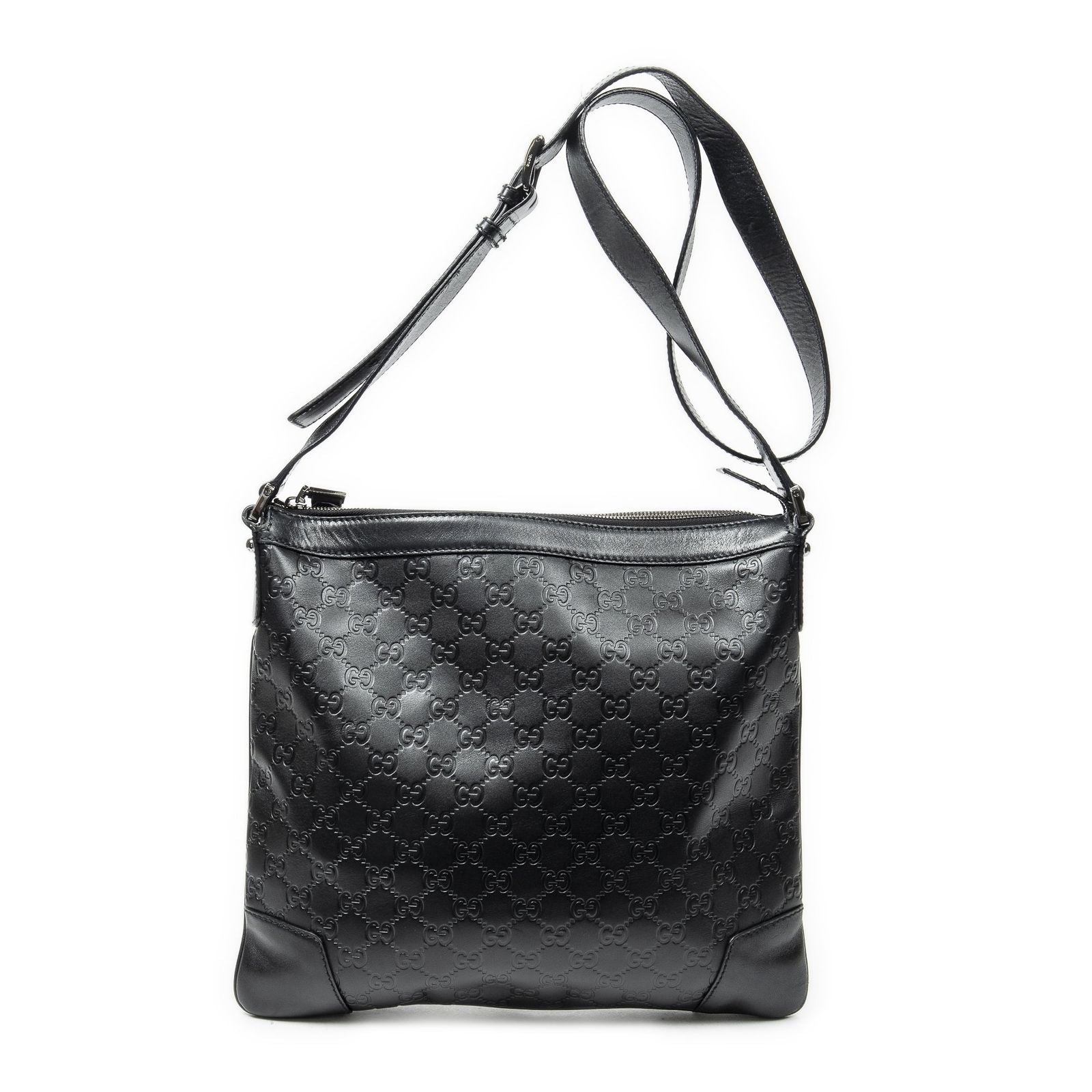 Gucci Zip Messenger Black Guccissima — view 5
