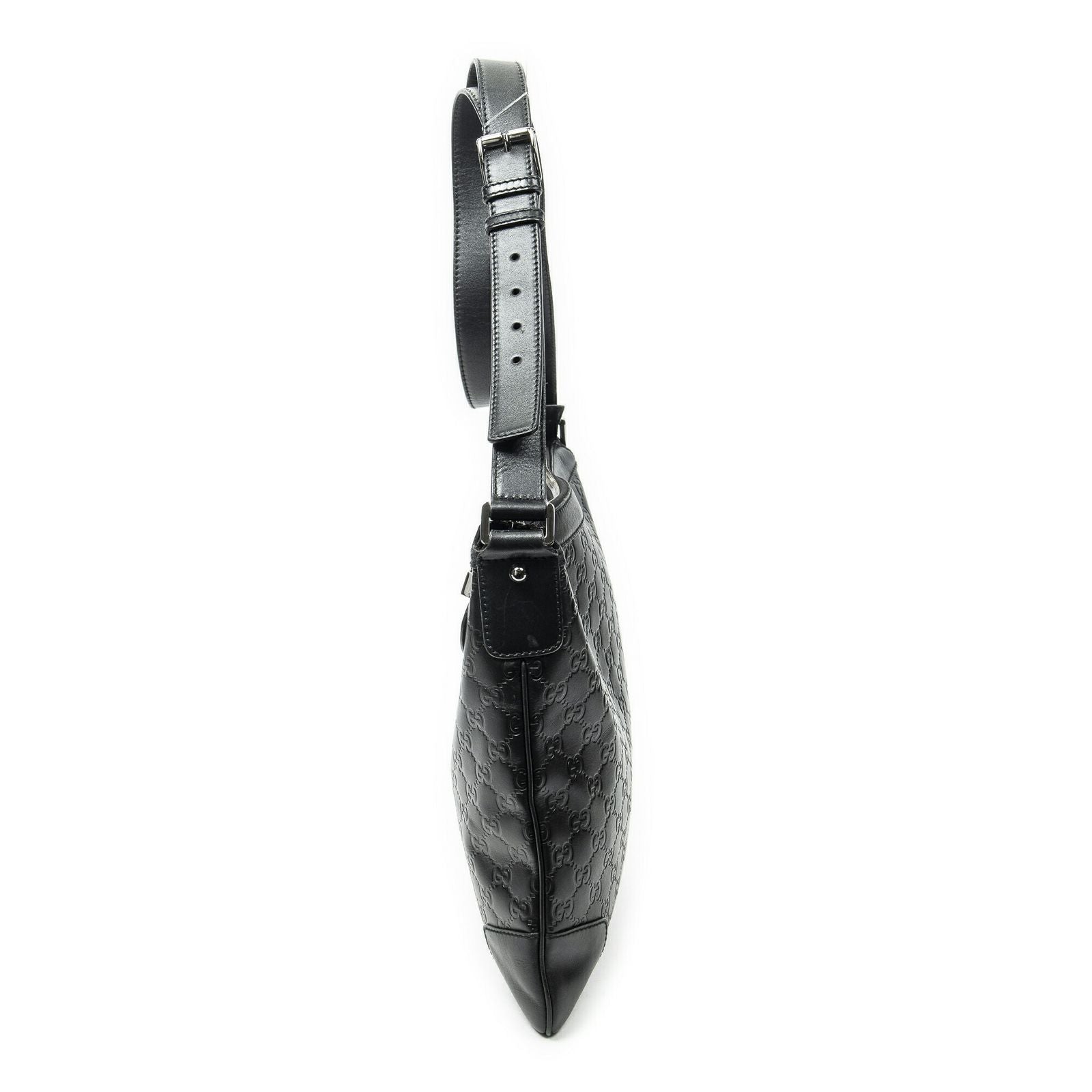 Gucci Zip Messenger Black Guccissima — view 3