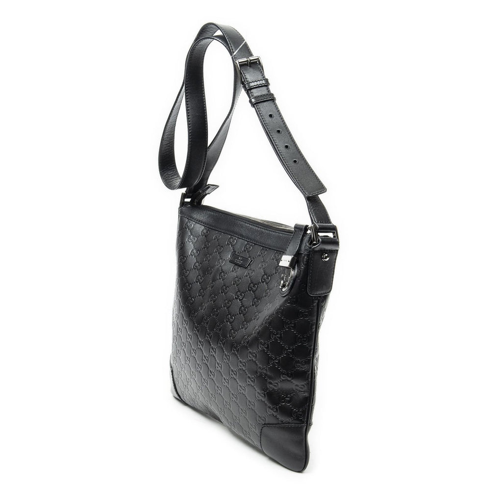 Gucci Zip Messenger Black Guccissima — view 2