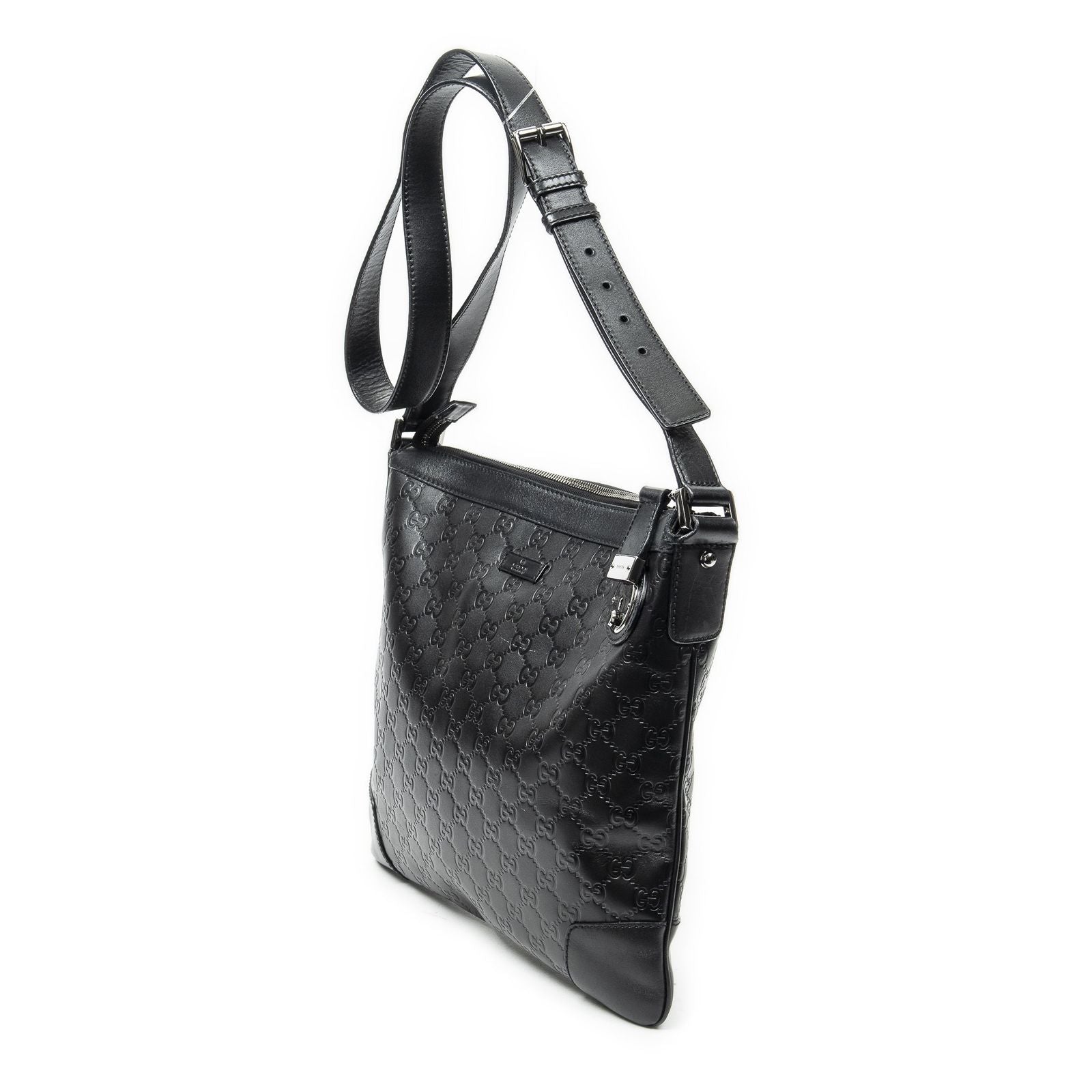 Gucci Zip Messenger Black Guccissima — view 2