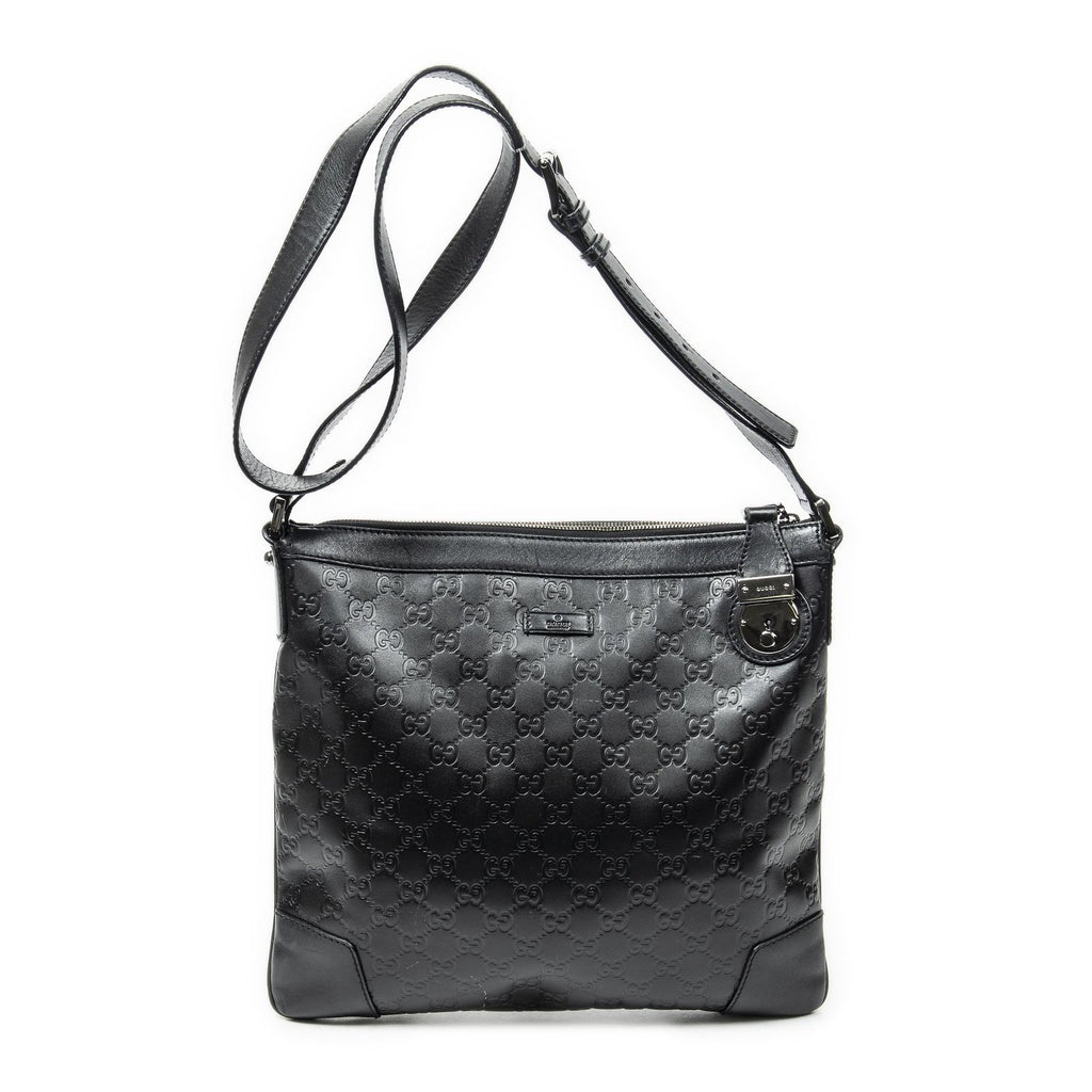 Gucci Zip Messenger Black Guccissima