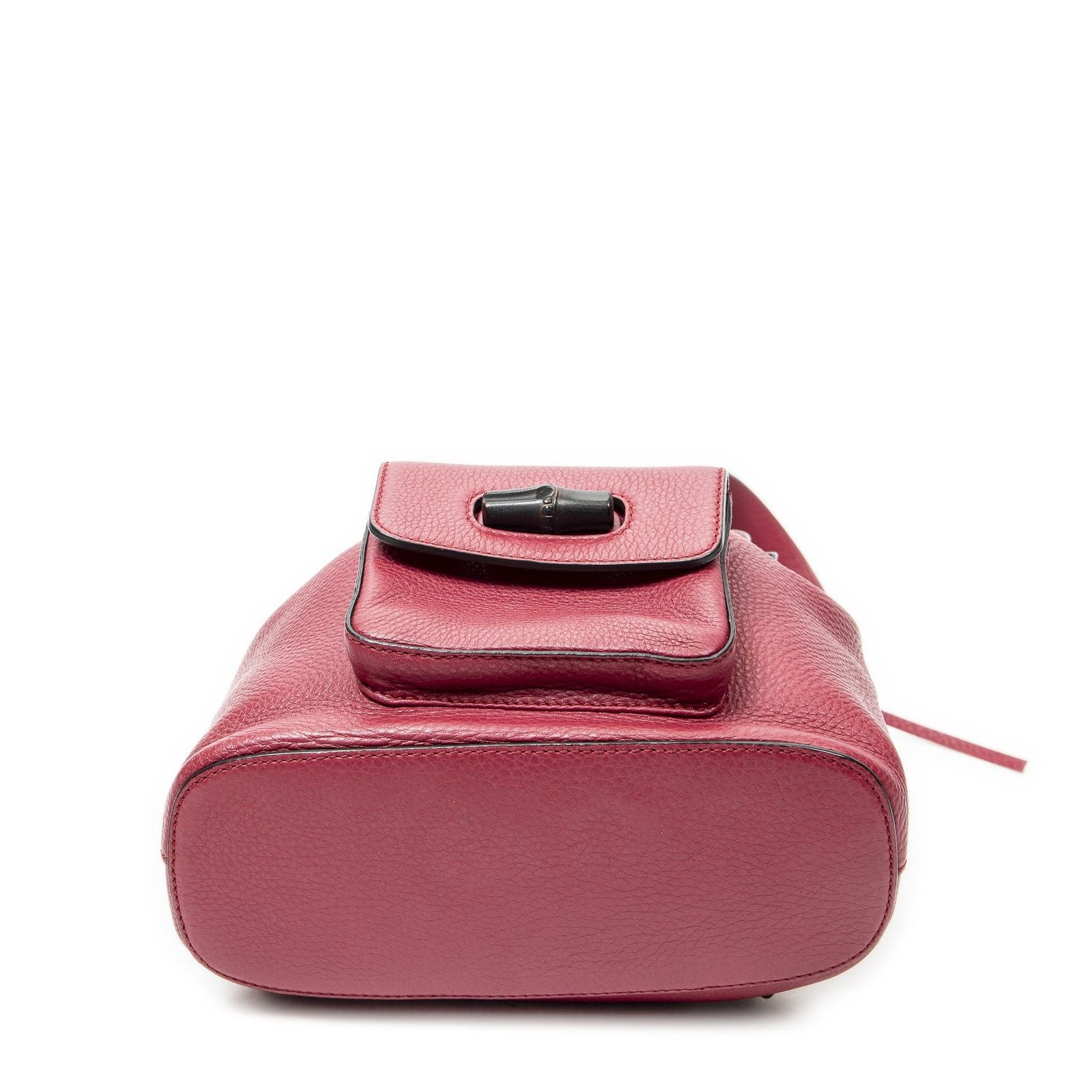 Gucci Bamboo Backpack Tassel Fuchsia Grain Calf Skin Leather — view 6