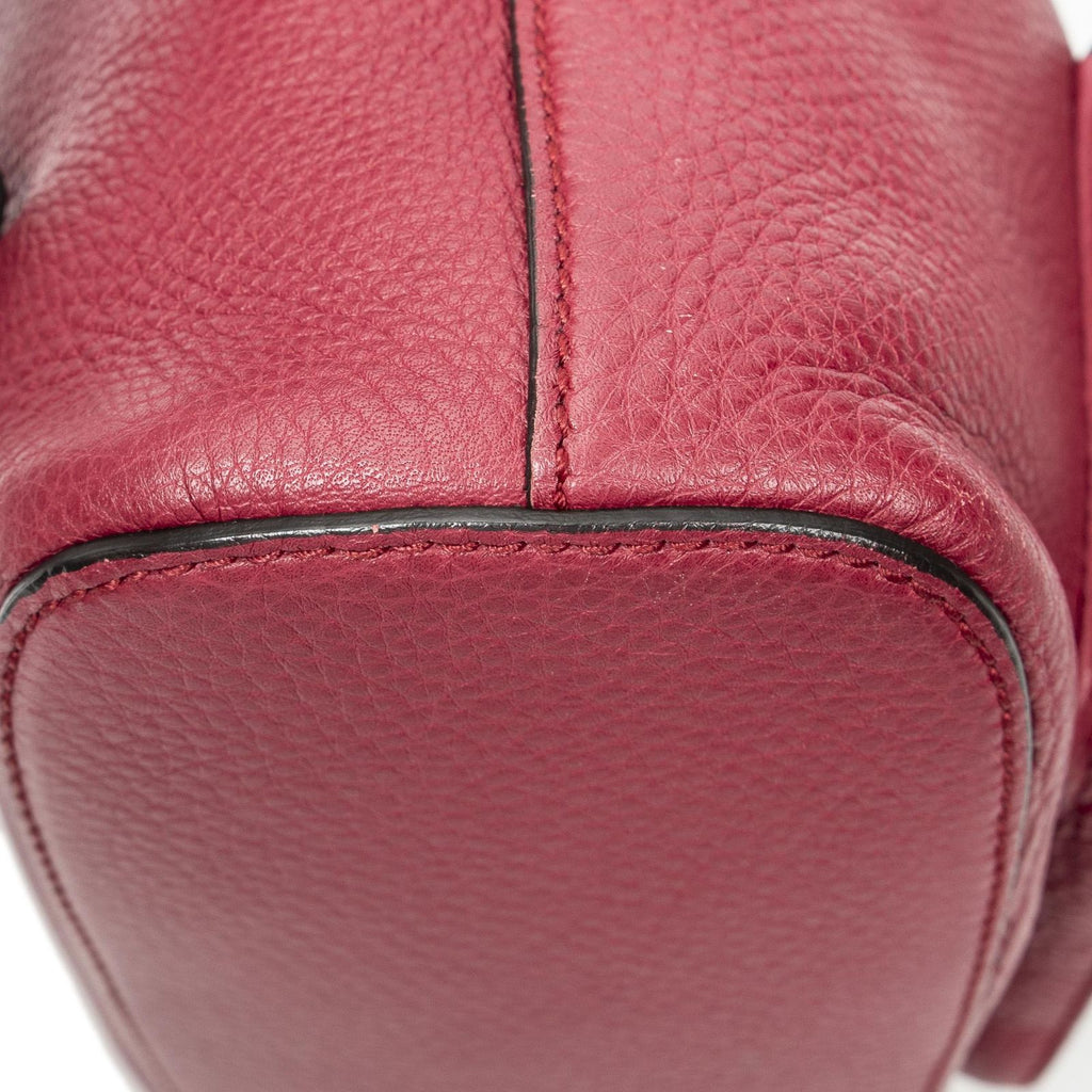 Gucci Bamboo Backpack Tassel Fuchsia Grain Calf Skin Leather — view 7