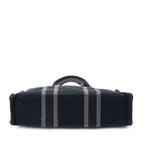 Hermes Fourre Tout Black Gray Toile Officier Tote — view 6