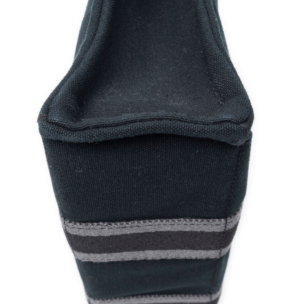 Hermes Fourre Tout Black Gray Toile Officier Tote — view 8
