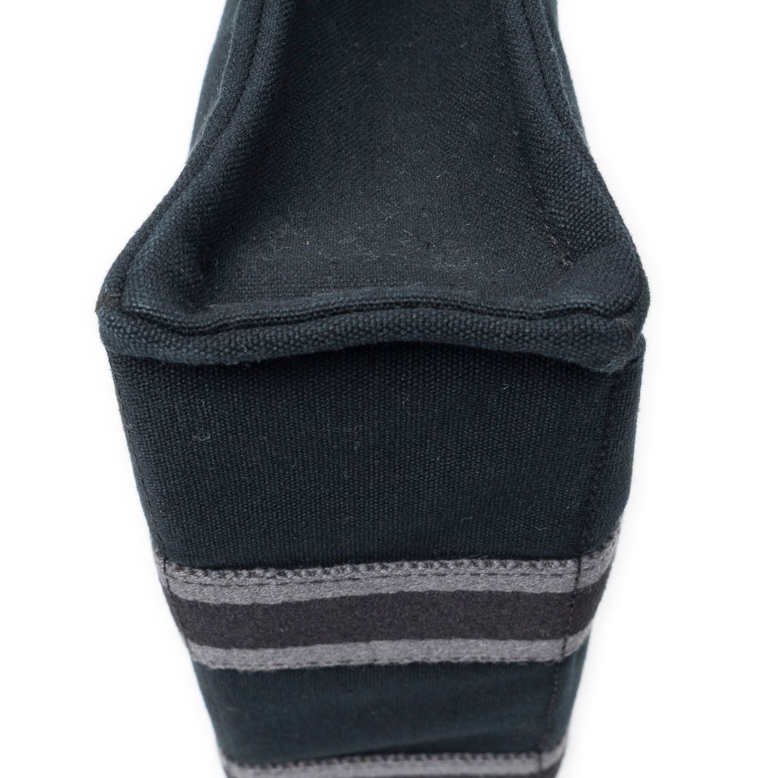 Hermes Fourre Tout Black Gray Toile Officier Tote — view 8