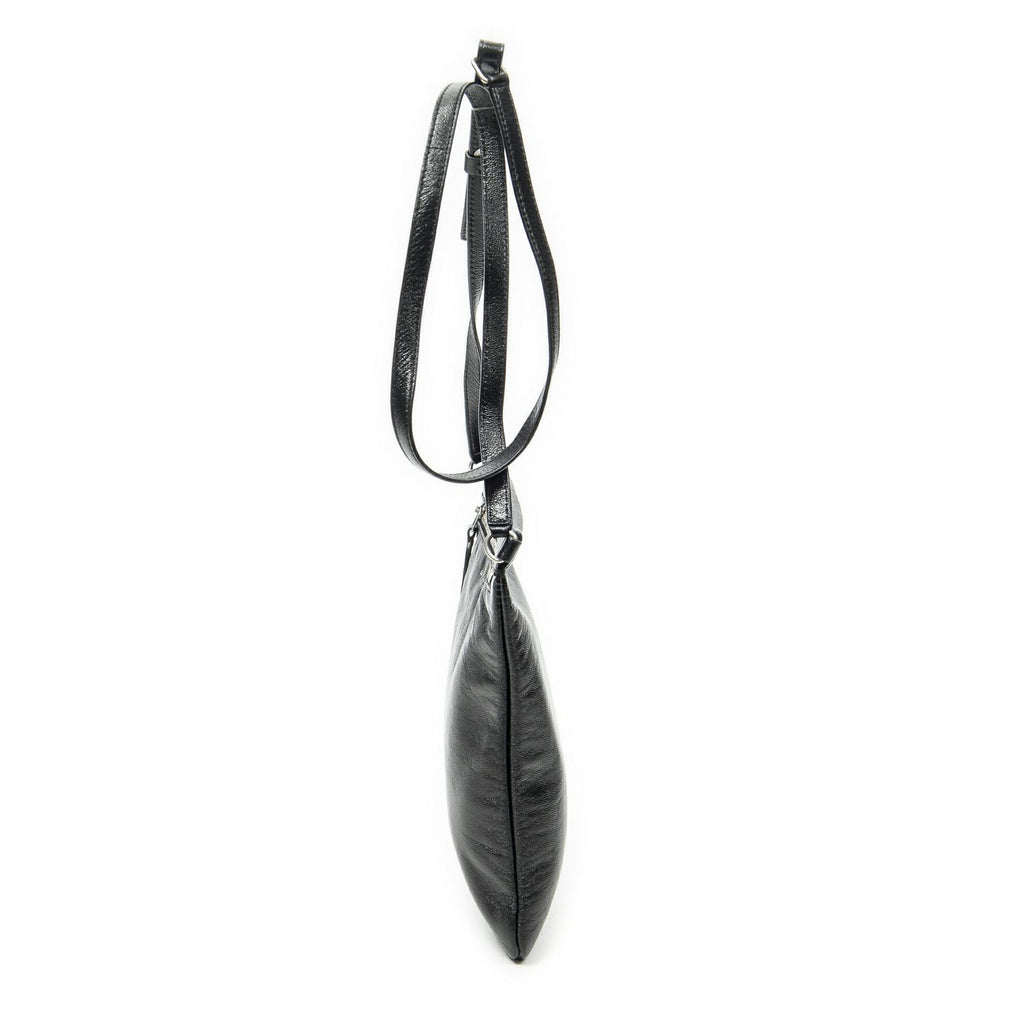 Saint Laurent Square Flat Crossbody Black Calfskin Leather — view 3