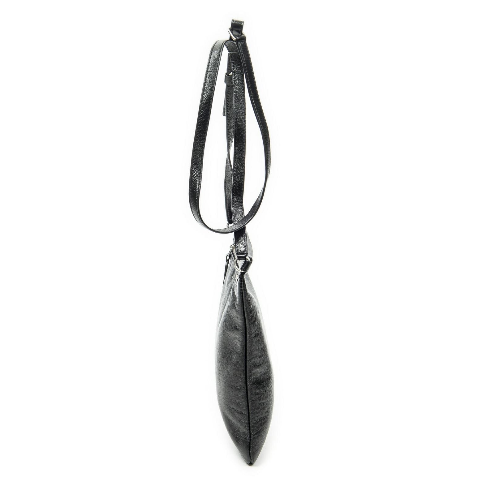 Saint Laurent Square Flat Crossbody Black Calfskin Leather — view 3