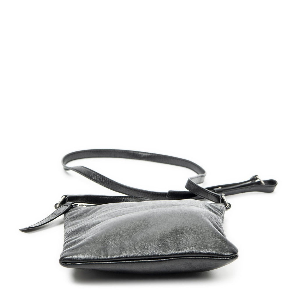 Saint Laurent Square Flat Crossbody Black Calfskin Leather — view 6