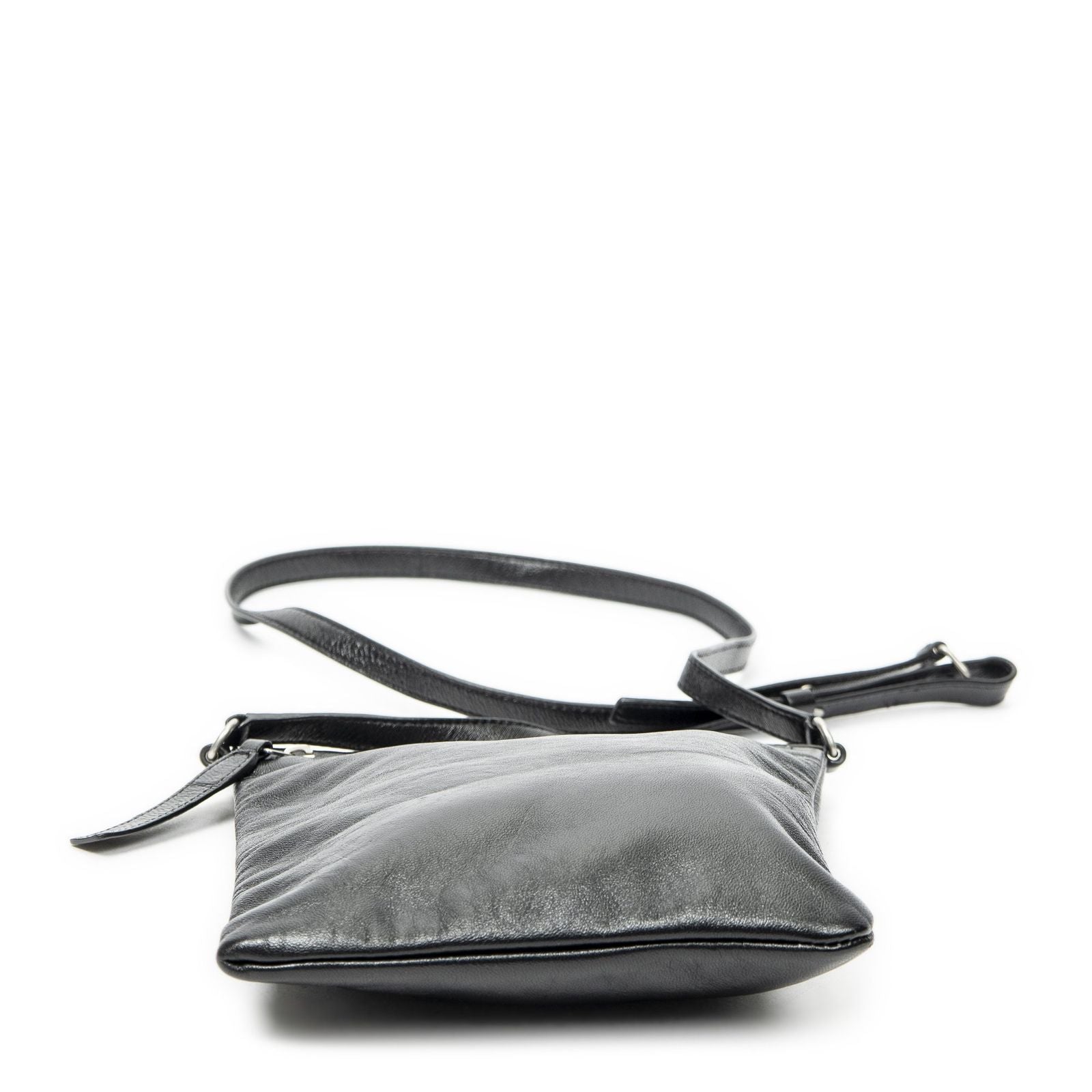 Saint Laurent Square Flat Crossbody Black Calfskin Leather — view 6