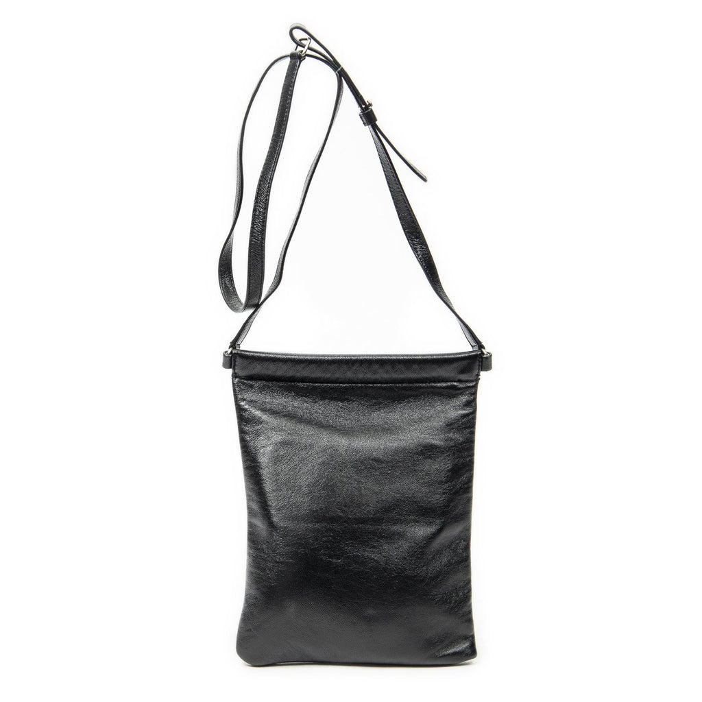 Saint Laurent Square Flat Crossbody Black Calfskin Leather — view 5