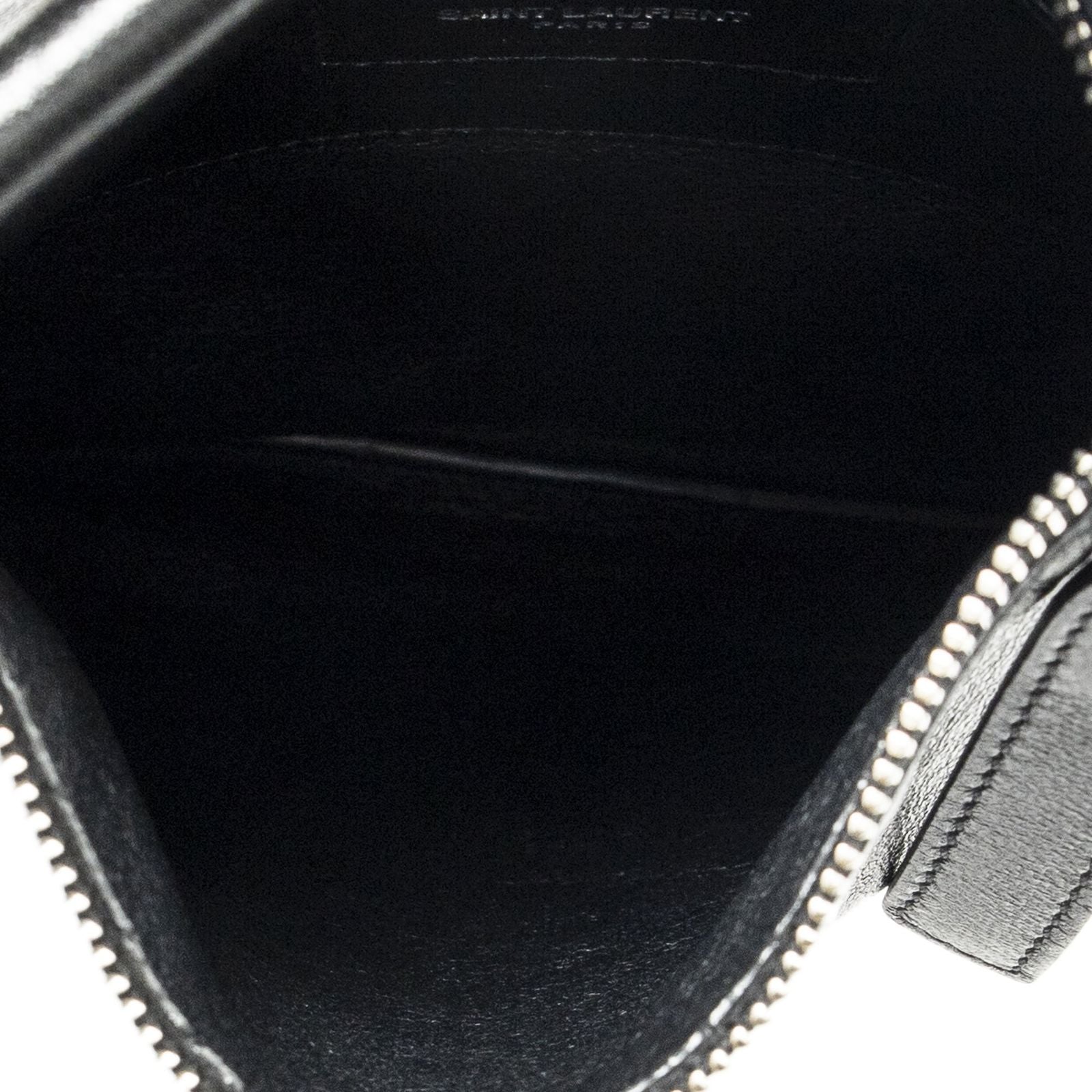 Saint Laurent Square Flat Crossbody Black Calfskin Leather — view 9