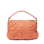 Prada Quilted Zip Hobo Orange Matelasse Nylon Canvas — view 5