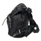 Prada Small Drawstring Backpack Black Nylon Canvas — view 3