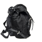Prada Small Drawstring Backpack Black Nylon Canvas — view 4