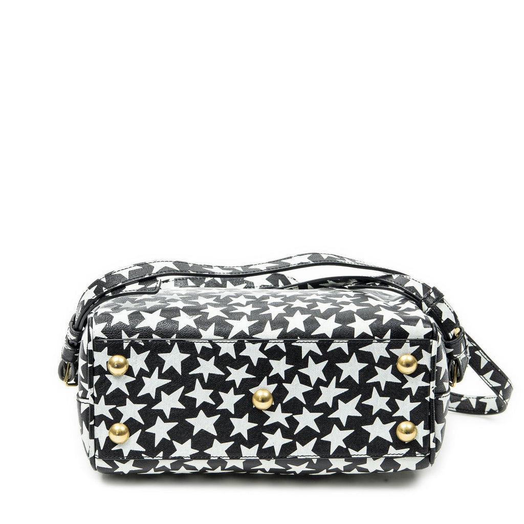 Saint Laurent Baby Duffle Black White Printed Calfskin Leather — view 6