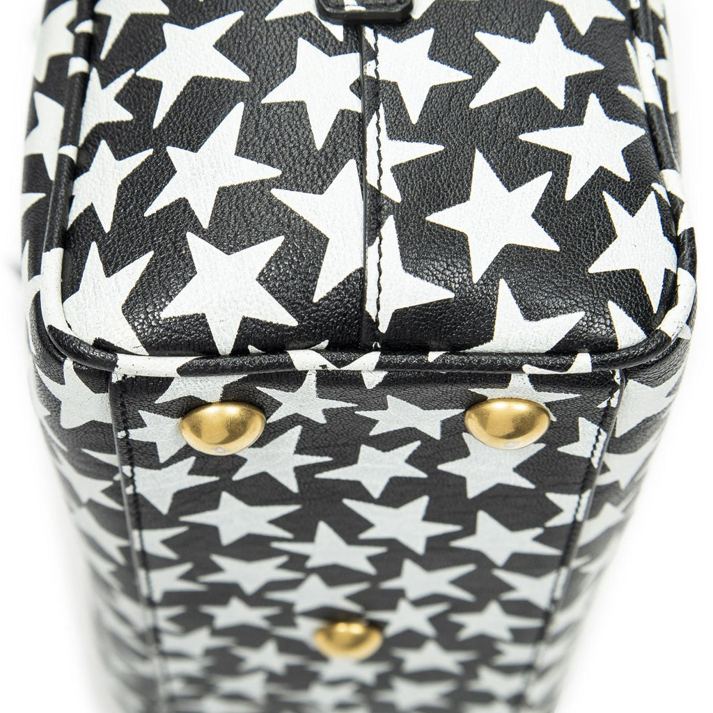 Saint Laurent Baby Duffle Black White Printed Calfskin Leather — view 8