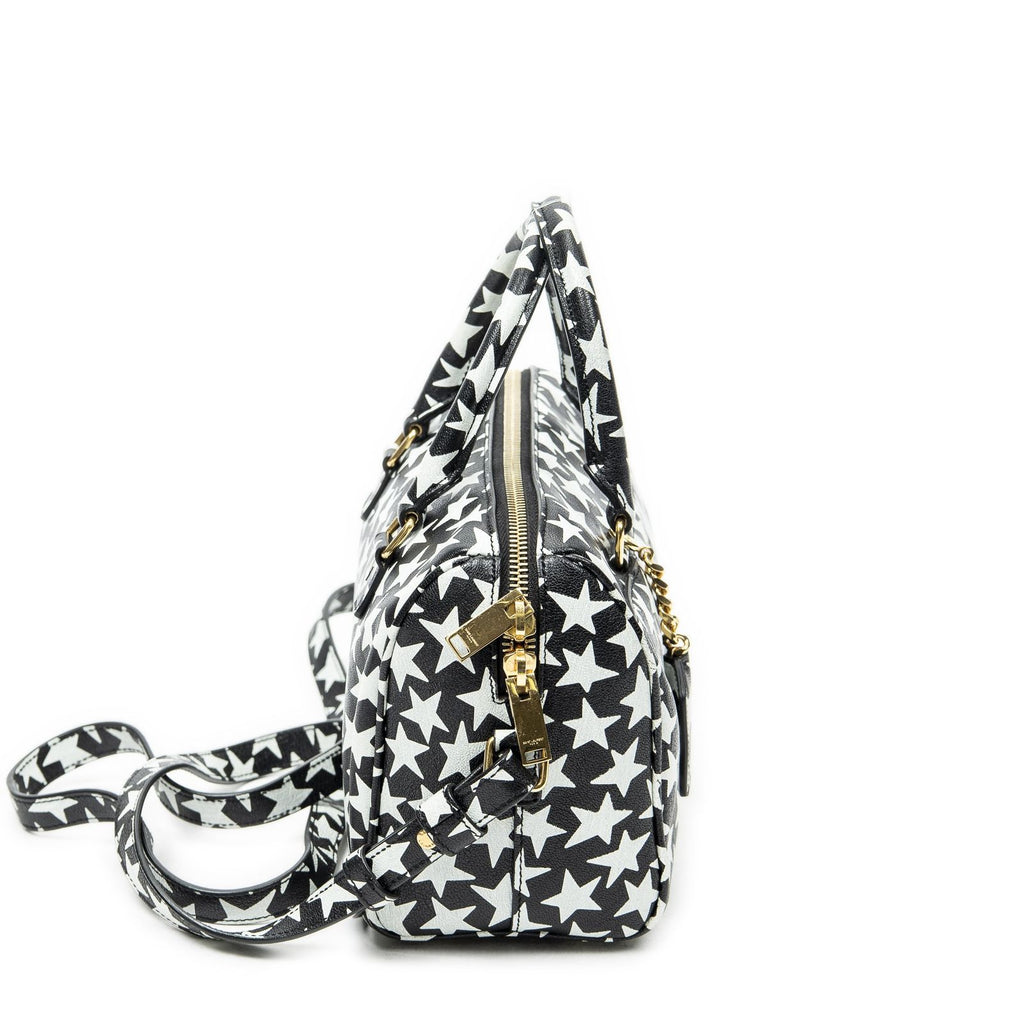 Saint Laurent Baby Duffle Black White Printed Calfskin Leather — view 4