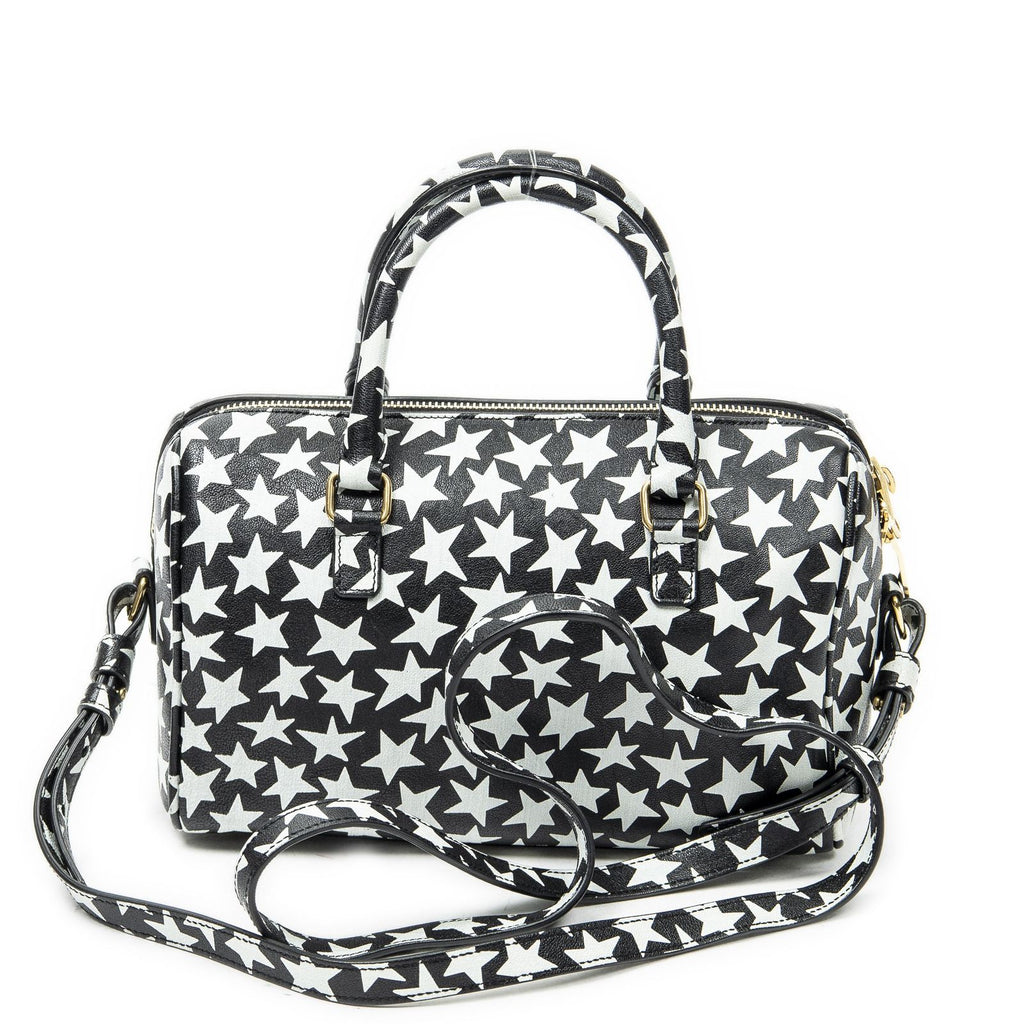 Saint Laurent Baby Duffle Black White Printed Calfskin Leather — view 5