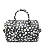 Saint Laurent Baby Duffle Black White Printed Calfskin Leather