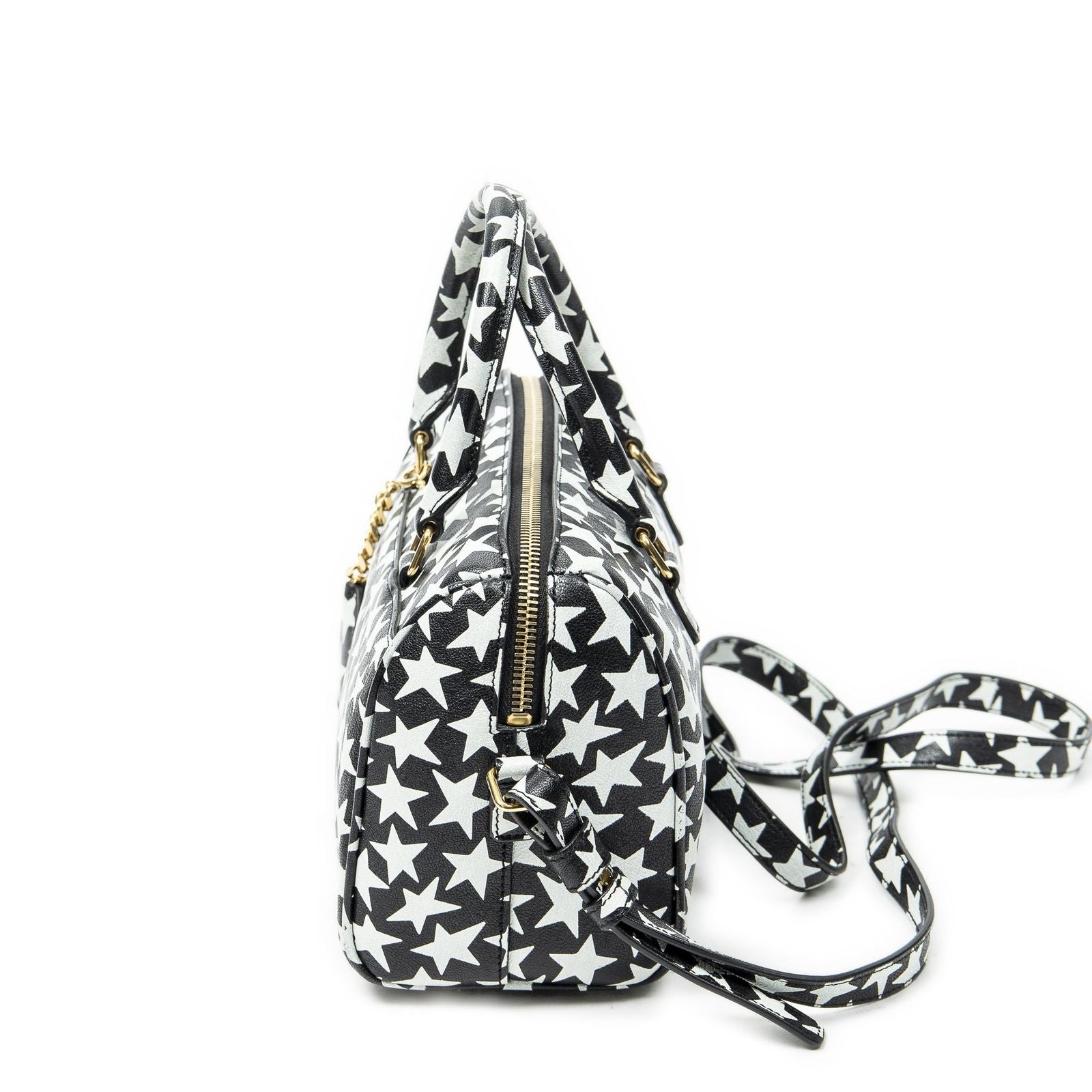 Saint Laurent Baby Duffle Black White Printed Calfskin Leather — view 3