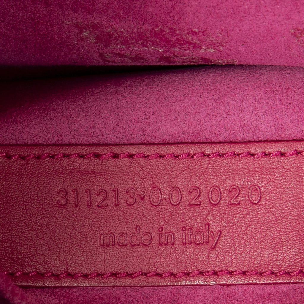 Saint Laurent Line Clutch Pink Calfskin Leather — view 5
