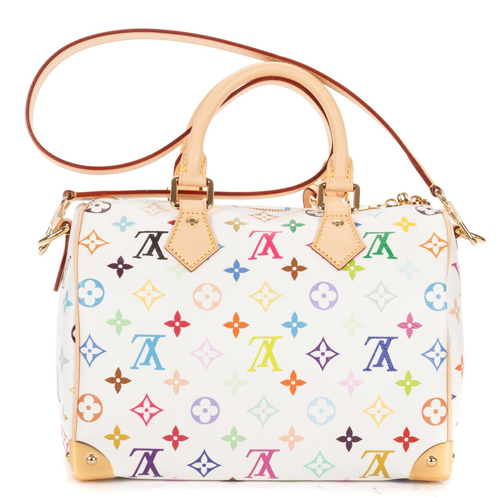 Louis Vuitton Ltd Ed LV Takashi Murakami Speedy Bandouli?re Multicolor Monogram — view 5