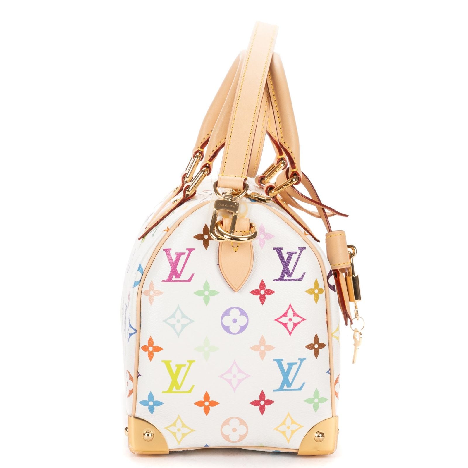 Louis Vuitton Ltd Ed LV Takashi Murakami Speedy Bandouli?re Multicolor Monogram — view 4
