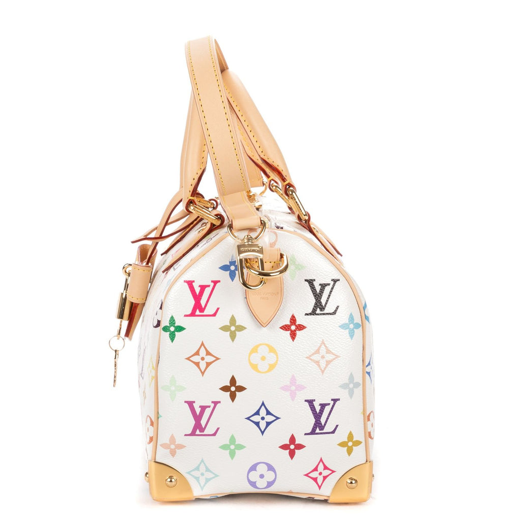 Louis Vuitton Ltd Ed LV Takashi Murakami Speedy Bandouli?re Multicolor Monogram — view 3