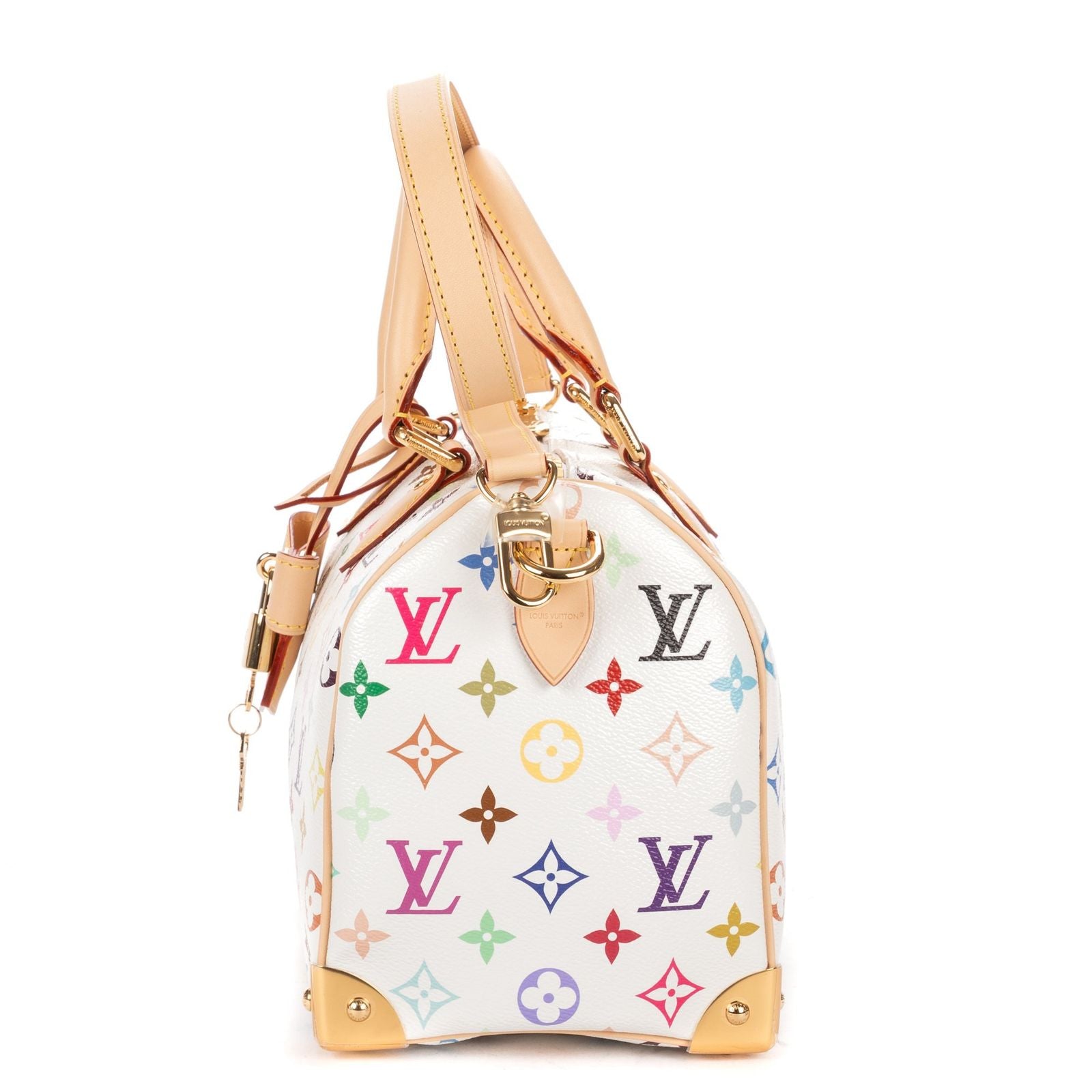 Louis Vuitton Ltd Ed LV Takashi Murakami Speedy Bandouli?re Multicolor Monogram — view 3