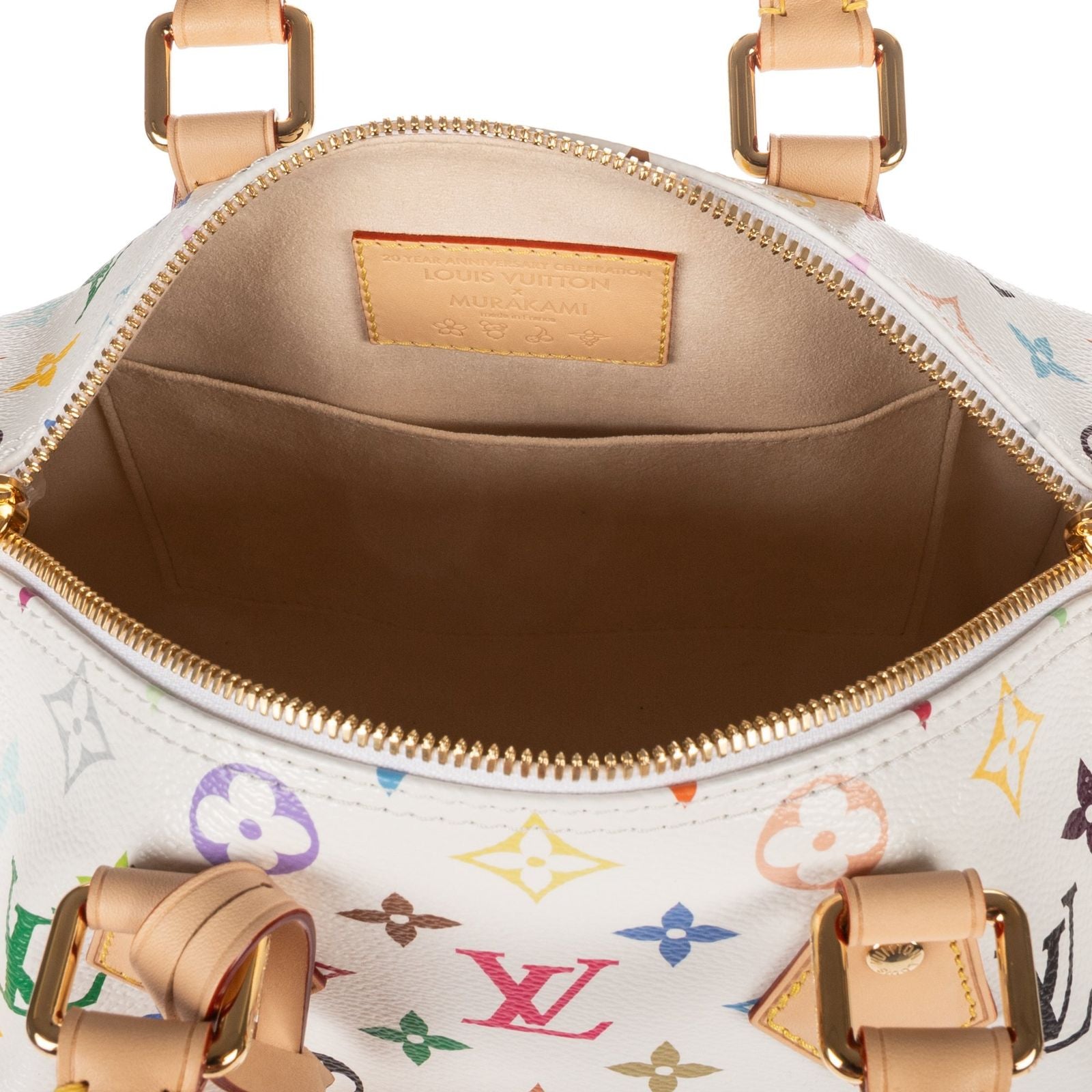 Louis Vuitton Ltd Ed LV Takashi Murakami Speedy Bandouli?re Multicolor Monogram — view 9