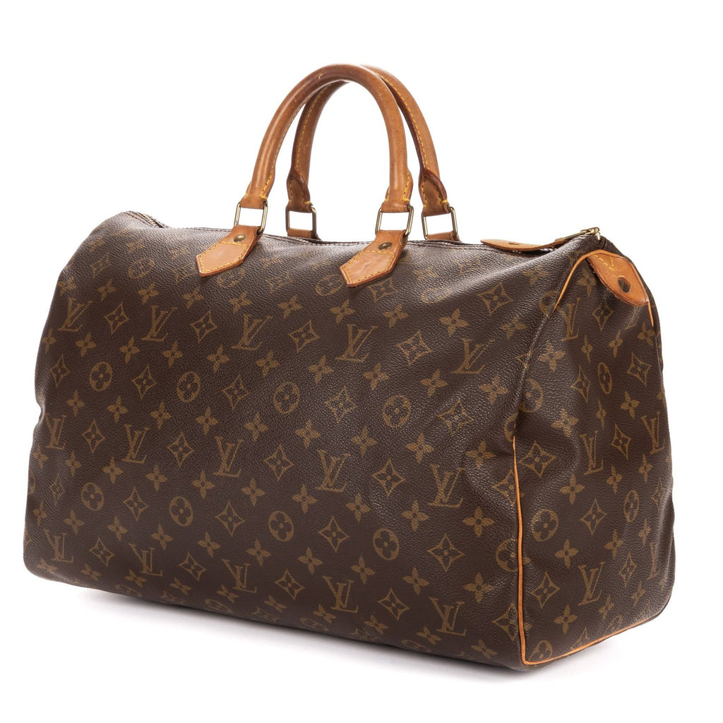 Louis Vuitton Speedy Brown Monogram Canvas Handbag — view 2