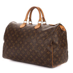 Louis Vuitton Speedy Brown Monogram Canvas Handbag — view 2