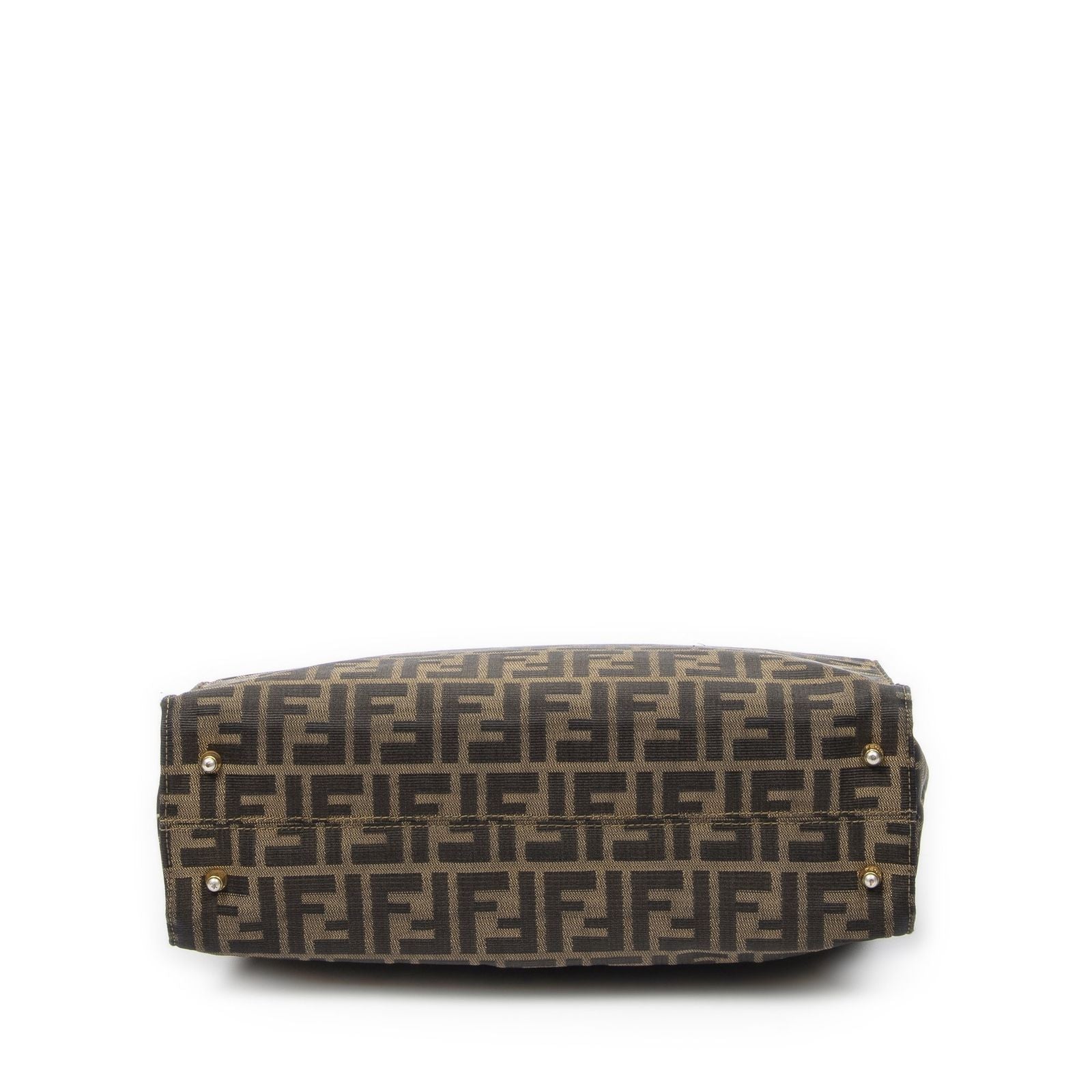 Fendi Vertical Tote Brown Beige Zucca Canvas — view 6
