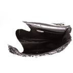 Chanel Ltd Ed Sequins Single Flap Black Canvasn — view 9