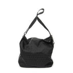 Fendi Large Square Zip Messenger Black Zucchino Canvas — view 5